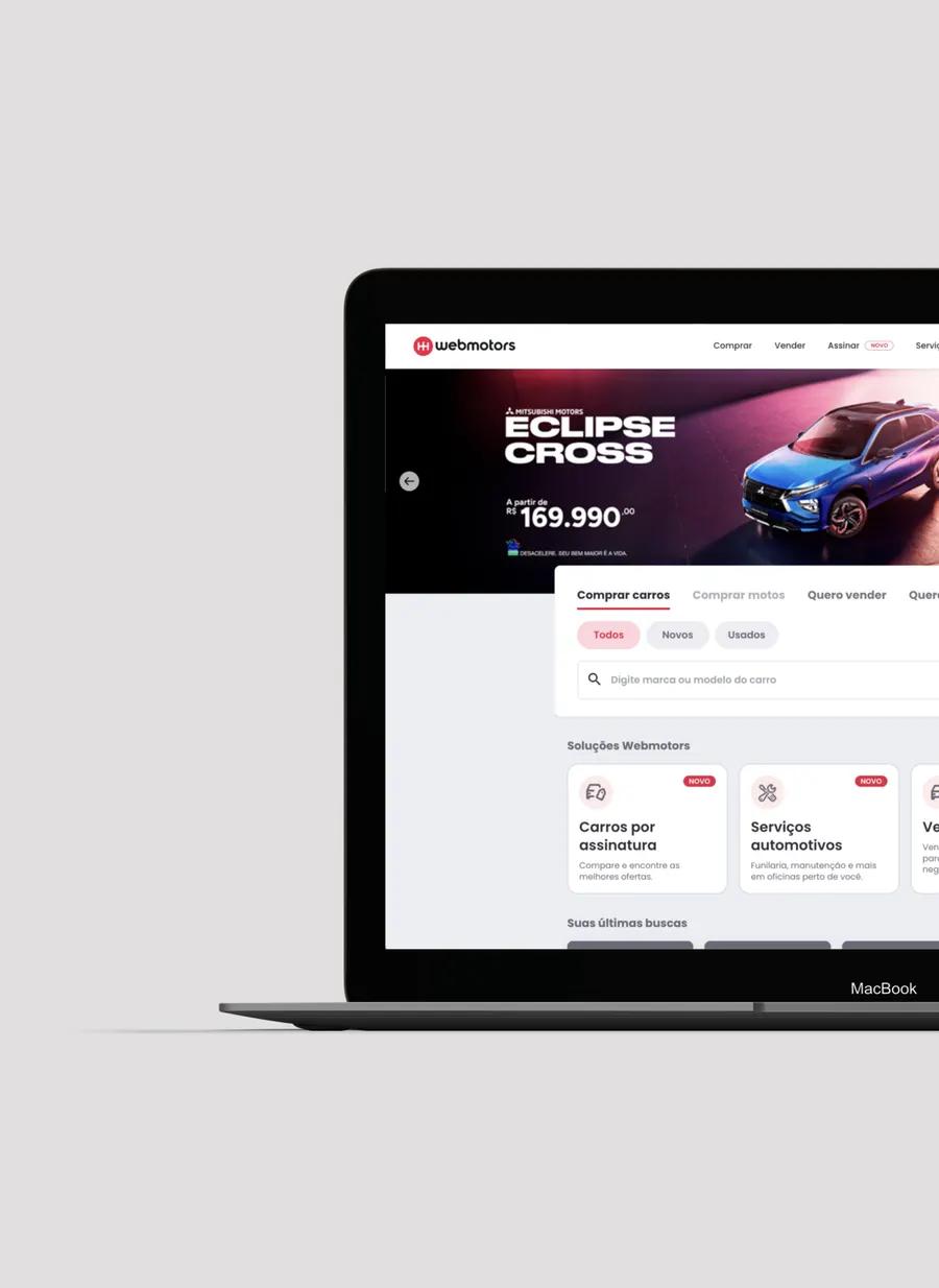Projeto Webmotors no portfólio Hypesoft